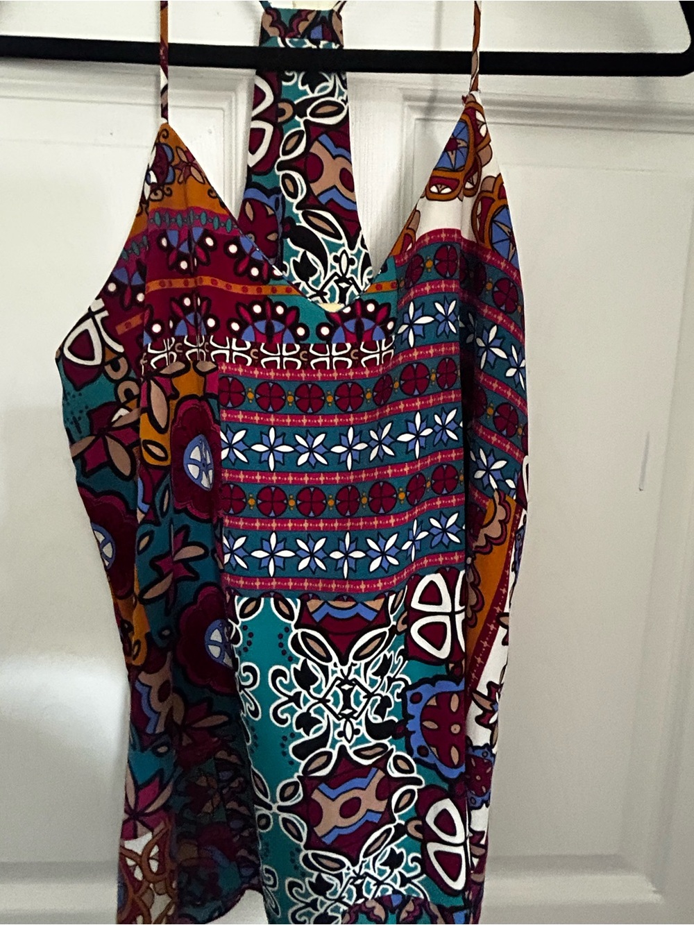 Charlotte Russe Multicolor Bohemian Print Cami Top